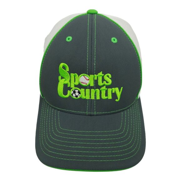Sports Country Logo Flexfit L/XL Mesh Cap Soccer Baseball Hat Pacific Headwear - Picture 1 of 13